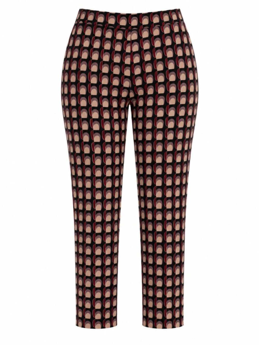 Prada Virgin Wool Geometric Straight Leg Pants Est M US 8